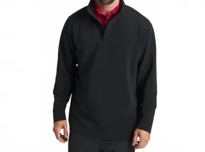 Southern Marsh Canton Performance Quarter Zip Top In Black With Red