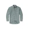 Southern Marsh Cedar Park Windowpane Flannel In Navy & Sage In Multi