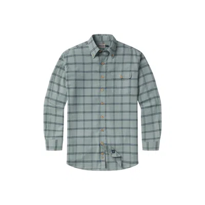 Southern Marsh Cedar Park Windowpane Flannel In Navy & Sage In Multi