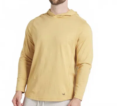 Southern Marsh Classic Hoodie Tee In Khaki(gold) In Yellow