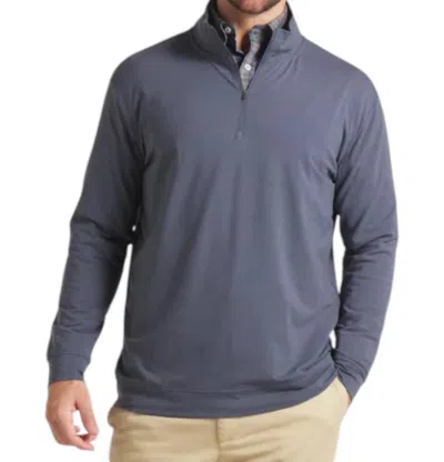 Southern Marsh Crescent Moon Performance Pullover Sweater In Navy In Blue