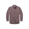 Southern Marsh Dewitt Plaid Flannel Button Down In Maroon & Dark Gray In Multi