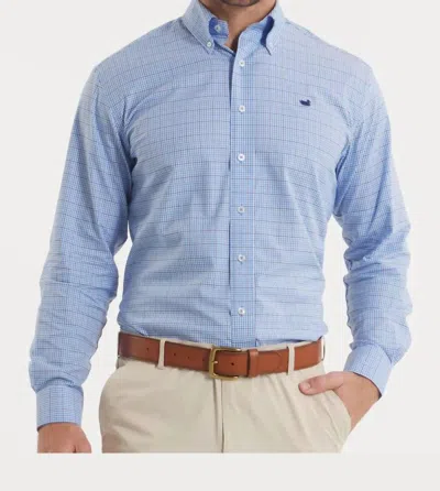 Southern Marsh Dyer Performance Dress Shirt In French Blue & Navy