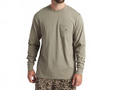 Southern Marsh Inflight Camo Long Sleeve Tee In Stonewall Olive In Multi