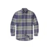 Southern Marsh Llano Bend Flannel In Slate & Dark Olive In Multi
