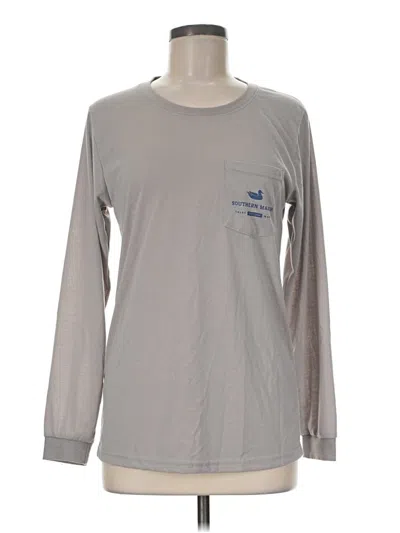 Pre-owned Southern Marsh Long Sleeve T-shirt In Gray
