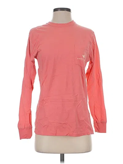 Pre-owned Southern Marsh Long Sleeve T-shirt In Pink
