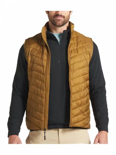 Southern Marsh Mallard Quilted Vest In Field Khaki In Yellow