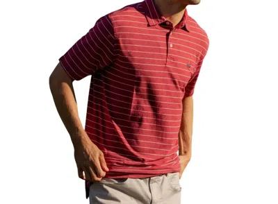Southern Marsh Marshlux Bartlett Performance Polo In Maroon In Multi