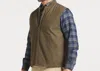 Southern Marsh Meadow Bend Rugged Vest In Dark Olive In Green