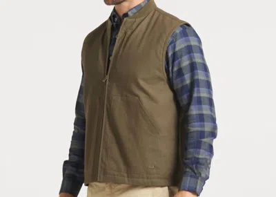 Southern Marsh Meadow Bend Rugged Vest In Dark Olive In Green