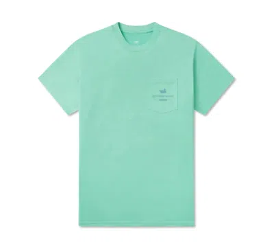 Southern Marsh Men's Fieldtec Heathered Tee Tarpon Whispers In Antigua Blue In Multi