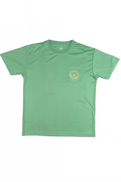 Southern Marsh Men's Fieldtec Short Sleeve Performance Tee In Bimini Green