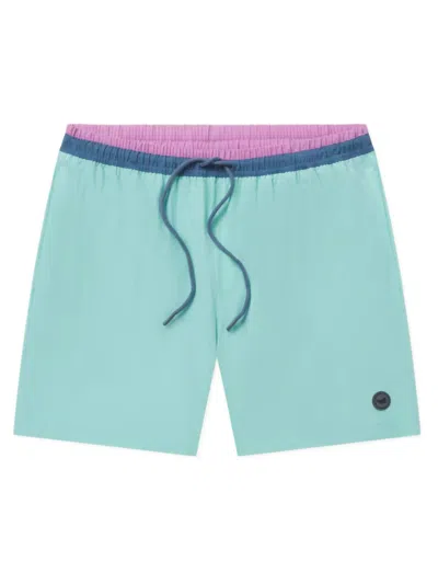 Southern Marsh Men's Pier Swim Trunk In Antigua Blue In Multi