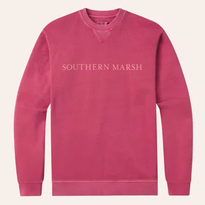 Southern Marsh Men's Rhubarb Seawash Sweatshirt In Pink