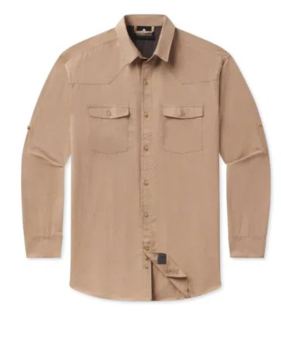 Southern Marsh Men's Saragosa Ridge Performance Shirt In Field Khaki In Brown