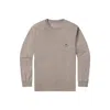 Southern Marsh Seawash Retro Duck Originals Long Sleeve Tee In Burnt Taupe In Multi