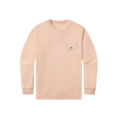 Southern Marsh Men's Seawash Waterfowl License Long Sleeve Tee In Terracotta In Brown