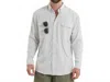 Southern Marsh Merida Mar Performance Shirt In Light Gray In White