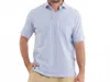 Southern Marsh Nantucket Relaxed Short Sleeve Stripe Polo In Blue In Blue