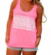 Southern Marsh Party Tank In Pink In Pink