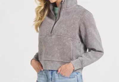 Southern Marsh Seawash Half Zip Active Pullover In Midnight Gray In Multi