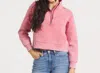 Southern Marsh Seawash Half Zip Active Pullover In Washed Red In Multi