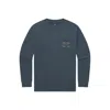 Southern Marsh Unisex - Authentic Long Sleeve Tee In Arlington Blue In Multi