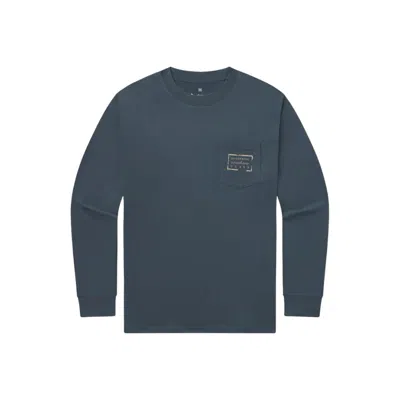 Southern Marsh Unisex - Authentic Long Sleeve Tee In Arlington Blue In Multi