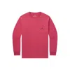 Southern Marsh Unisex - Pointer Uplander Long Sleeve Tee In Rhubarb In Pink