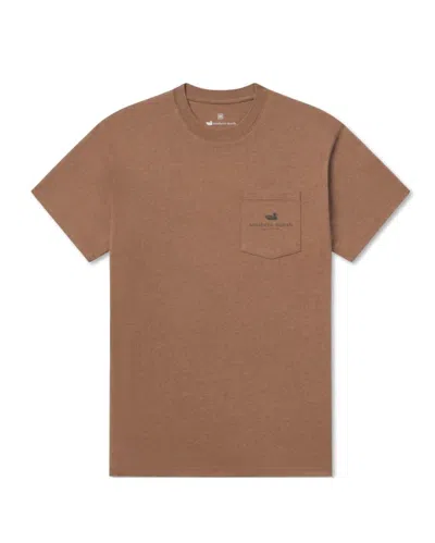 Southern Marsh Unisex Camo Duck Originals Tee In Washed Walnut In Multi