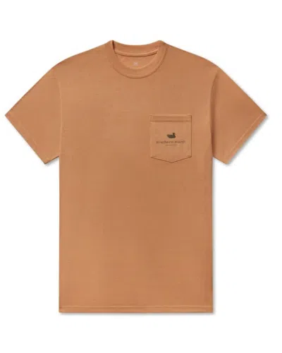 Southern Marsh Unisex Mallard Sighting Seawash Tee In Camel In Brown