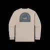 Southern Marsh Unisex Mercantile Dome Long Sleeve Tee In Washed Burnt Taupe In Multi