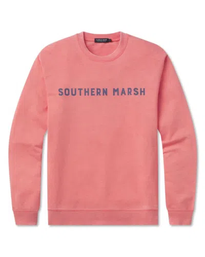 Southern Marsh Unisex - Seawash Sweatshirt In Coral In Pink