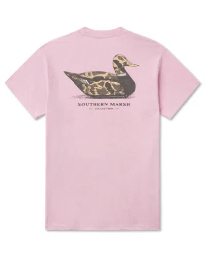 Southern Marsh Unisex Vintage Duck Decoy Tee In Washed Camellia In Multi