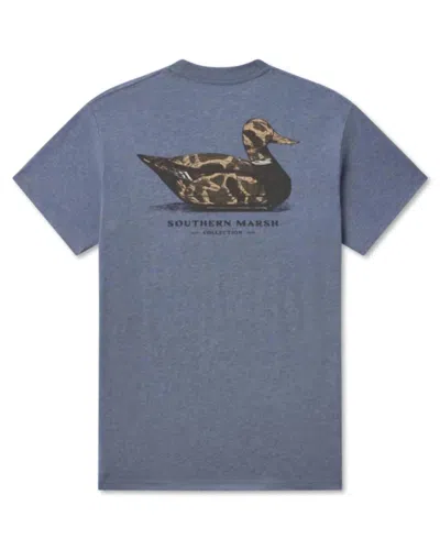 Southern Marsh Unisex Vintage Duck Decoy Tee In Washed Slate In Multi