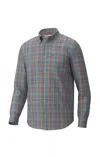 Southern Point Co. Hadley Brushed Button Down In Oliver Plaid In Multi