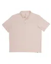 Southern Proper Men's Tensaw Stripe Polo In Shell In Pink