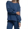 Southern Shirt Company Astroknit Long Sleeve Top In Windsor In Blue