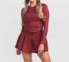 Southern Shirt Company Buttery Soft Performance Top In Crimson In Pink