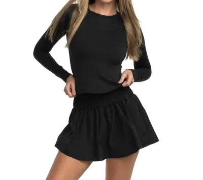 Southern Shirt Company Buttery Soft Performance Top In Raven In Black