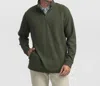 Southern Shirt Company Dallas Performance Quarter Zip In Upland Olive In Multi