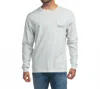 Southern Shirt Company Fore Fathers Long Sleeve Tee In Oyster In White