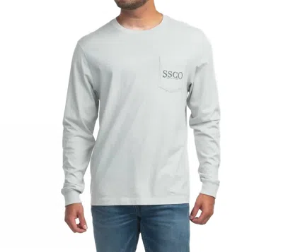 Southern Shirt Company Fore Fathers Long Sleeve Tee In Oyster In White