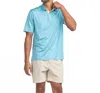 Southern Shirt Company Grayton Heather Polo In Maui Wowie In Multi