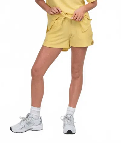 Southern Shirt Company Lazy Days Pull-on Shorts In Lemon Drop In Yellow