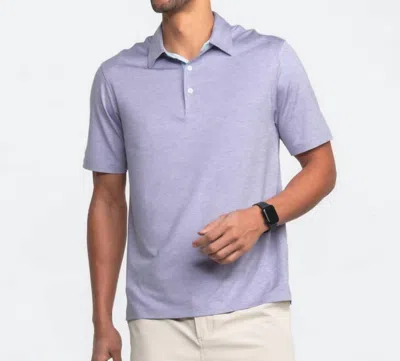 Southern Shirt Company Men's Grayton Heather Polo In Heather Lavender In Purple