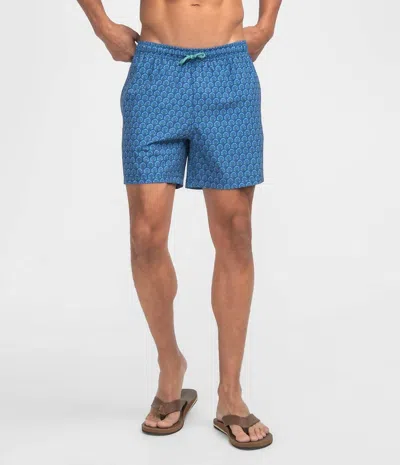 Southern Shirt Company Men's Pull On Swim Shorts In Bird Up In Blue
