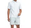 Southern Shirt Company Next Level Performance Polo In Fresh Air In White