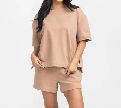 Southern Shirt Company On The Daily Tee In Warm Taupe In Neutral